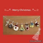 クリスマスガーランド　ツリー　北欧風　かぎ針編み　ハンドメイド　サンタクロース　トナカイ　靴下　キャンディケーン