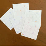  mini！マカロン柄・可愛い貯金シート♡全10枚〜／家計管理・積立・月謝シート