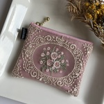 【カードも入る】インド刺繍のミニポーチ|カードケース|小物入れ