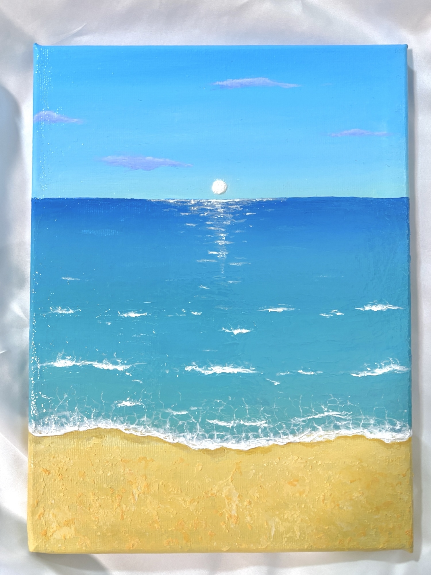 光を映す海｜Original Acrylic Art - SUIIRO | minne byGMOペパボ 国内