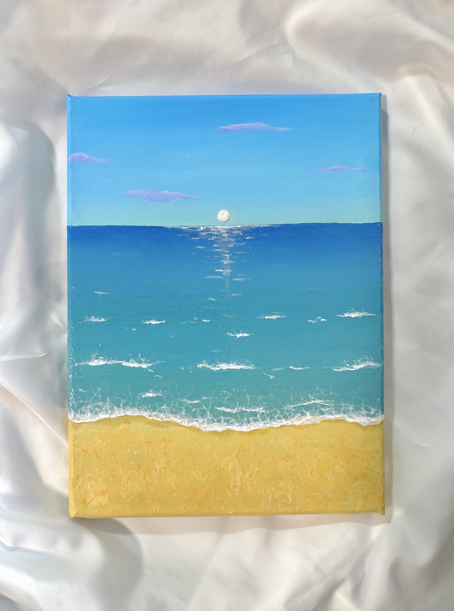光を映す海｜Original Acrylic Art - SUIIRO | minne byGMOペパボ 国内