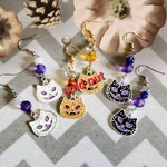 ハロウィン猫パンプキンピアス