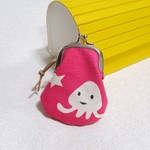 UFOに乗って来たイカ型宇宙人がまぐち　pink