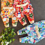犬服★クリスマススノーマン柄♡ラグランT★