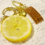 *New*スライスレモンの華花バッグチャーム*花*20cm*