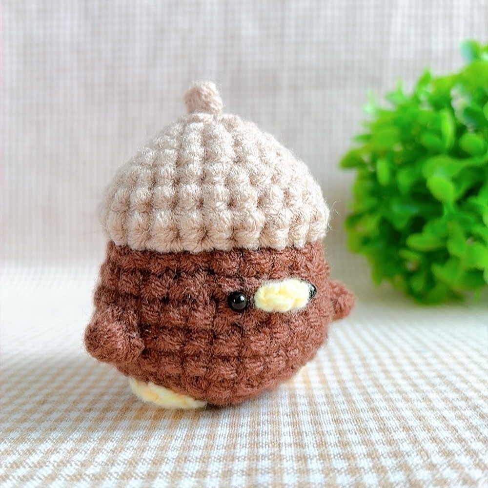ひよこ あひる どんぐり帽子 あみぐるみ┊ハンドメイド マスコット