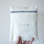 【1点のみ】本好きさんのための ビーズ刺繍ファーブックポーチ │ ブックカバー 