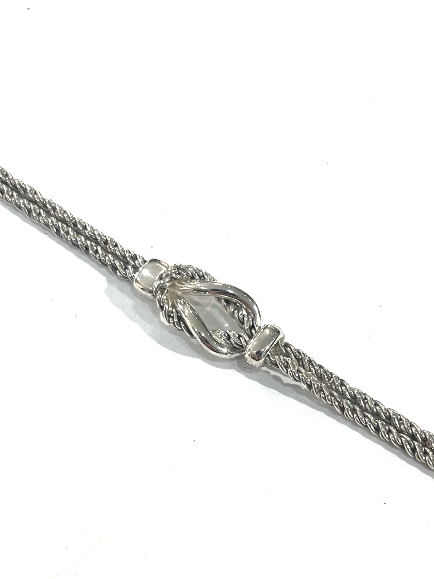 TIFFANY&CO】3002 TIFFANY&CO. センターノット ダブルロープチェーン