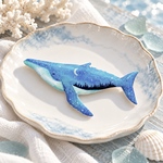 ザトウクジラと夜空のピンバッジ