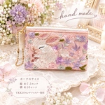 新色登場♡大人気♡居眠りうさぎのインド刺繍ヌビポーチ