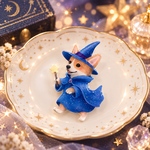 魔法使いコーギーのピンバッジ