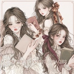 chan.ce オリジナルステッカー　13種13枚入り 　secret amber pages -私だけの秘密のページ-　人物ステッカー　女の子ステッカー