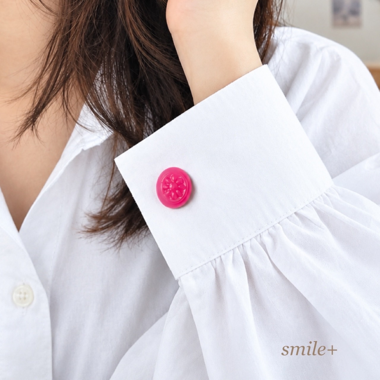 クリアver.☆選べるドロップキャンディのカフスボタン - smile+