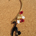 黒猫のイヤーカフ