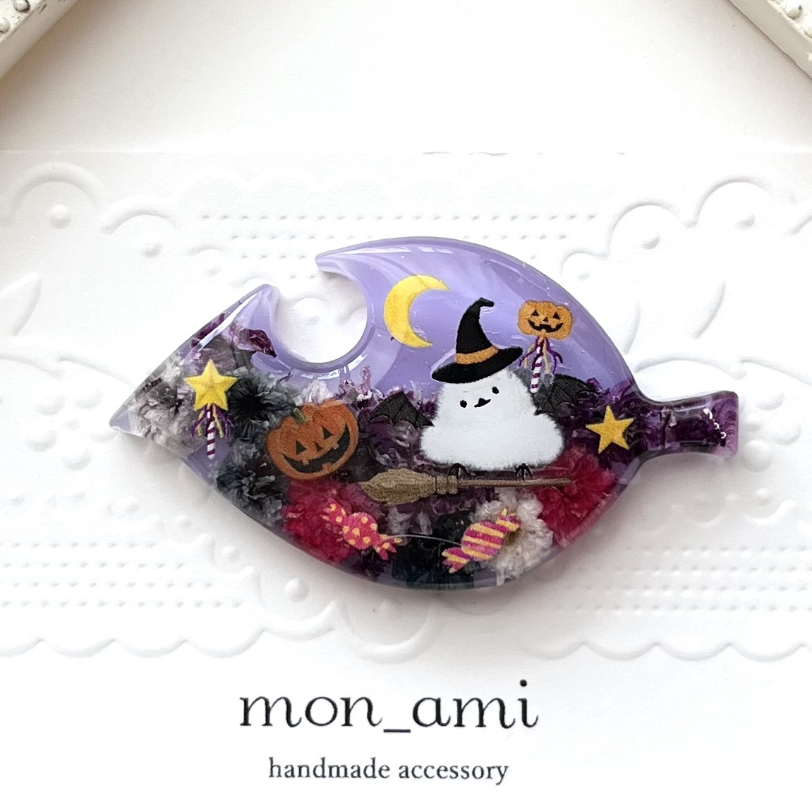 レジン ドライフラワー ハロウィンヘアゴム - mon_ami | minne byGMO