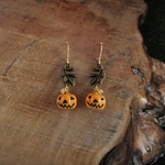 夜灯果🎃ジャックオーランタンピアス（イヤリング）　かぼちゃ　ジャック・オー・ランタン