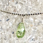 Green kyanite. 〜再・販希少石天然石グリーンカイアナイトのネックレス〜