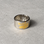 金箔錫リング / trace gold leaf ring