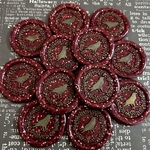 (再販×4)ローズガーデン(ブルー)🩵薔薇のシーリングスタンプ12枚ランダムセット＊シールパーツ＊コラージュ素材