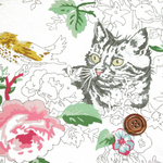 USAコットン moda MEOW or never マルチ 生地/布/猫