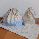 ランチ3点セット＊海のいきもの＊アイボリー