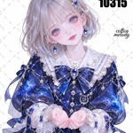 original sticker « no.10315 »     //     人物ステッカー オリジナルステッカー オリジナル人物ステッカー ステッカー cotton melody