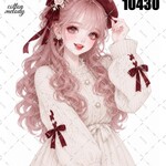 original sticker « no.10430 »     //     人物ステッカー オリジナルステッカー オリジナル人物ステッカー ステッカー cotton melody