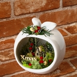 りんごの中の小さなクリスマス　【プリザーブドフラワー】
