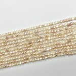 PA103☆3.5～4mm 天然淡水パール☆1連約33cm☆天然石•パワーストン♪再販
