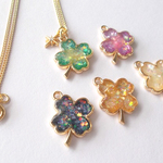 再販☘クローバーきらきらネックレス