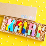 🌸お名前クレヨン🖍 カラフル　出産祝い　誕生日プレゼント　プチギフト　ギフト　男の子　女の子　子ども　ママ　世界にひとつ