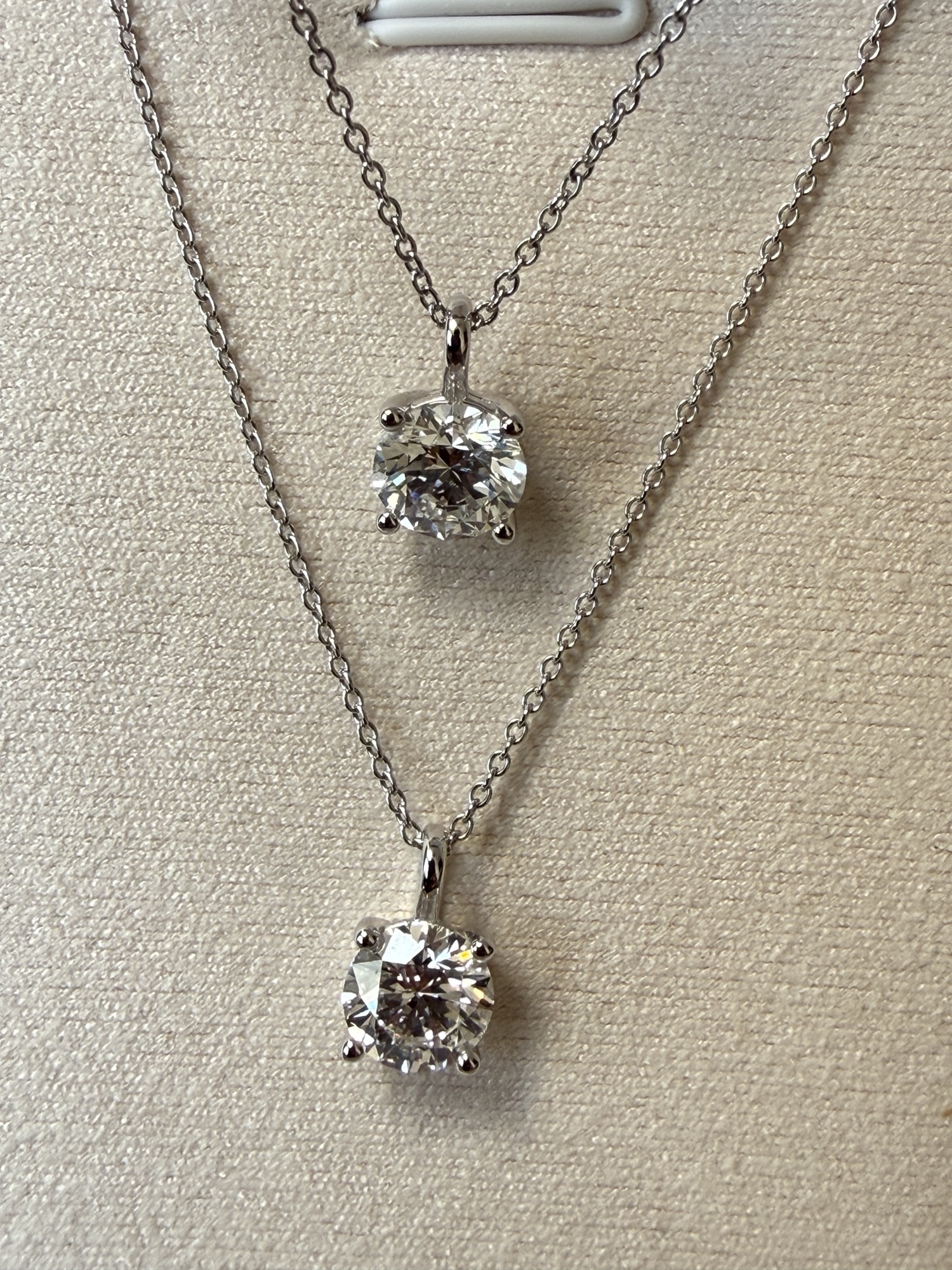 1ct ラボグロウンダイヤモンド ネックレス Pt950 プラチナ F VS1 3EX