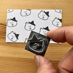 片耳ねこ　消しゴムはんこ