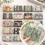 アクセサリーケース　大人かわいい上品がま口　インド刺繍　