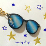 流れ星キラリ☆宇宙眼鏡 キーホルダー