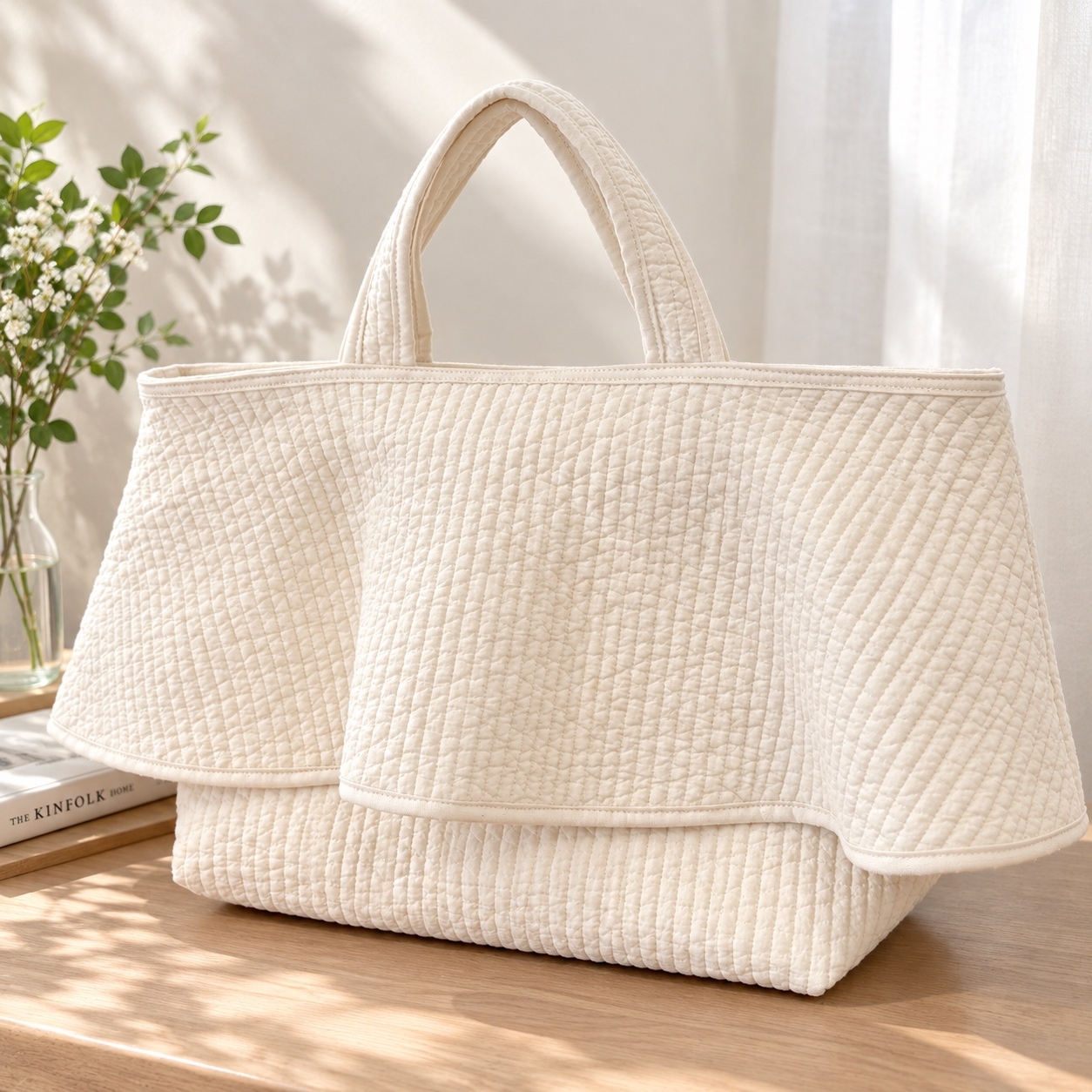 数量限定!!】ヌビバッグ ヌビトート レッスンバッグ サブバッグ パール