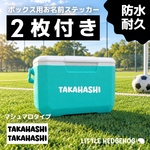 【2枚付】 ビッグ 名前シール｜ネームステッカー｜キャンプ アウトドア 向け｜クーラーボックス 水筒 ステッカー お名前シール ネームシール 名前 なまえ 防水