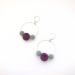 フロッキーボールピアス/イヤリング