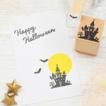 ハロウィン お城のはんこ ミニコウモリ付き