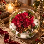 ♡クリスマスボウル　クリスマスアレンジ　　Raphaelle(ラファエル）Xmasアレンジ　開店祝い　退職祝い　結婚祝い　新築祝い　開院祝い　還暦祝い　お誕生日　クリスマスギフト　引っ越し祝い　
