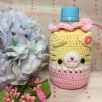 【tomoichigo様ご注文品☆】パステルカラーネコちゃんのペットボトルケース280ml用☆