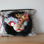 <再入荷!>Lion clutch/black