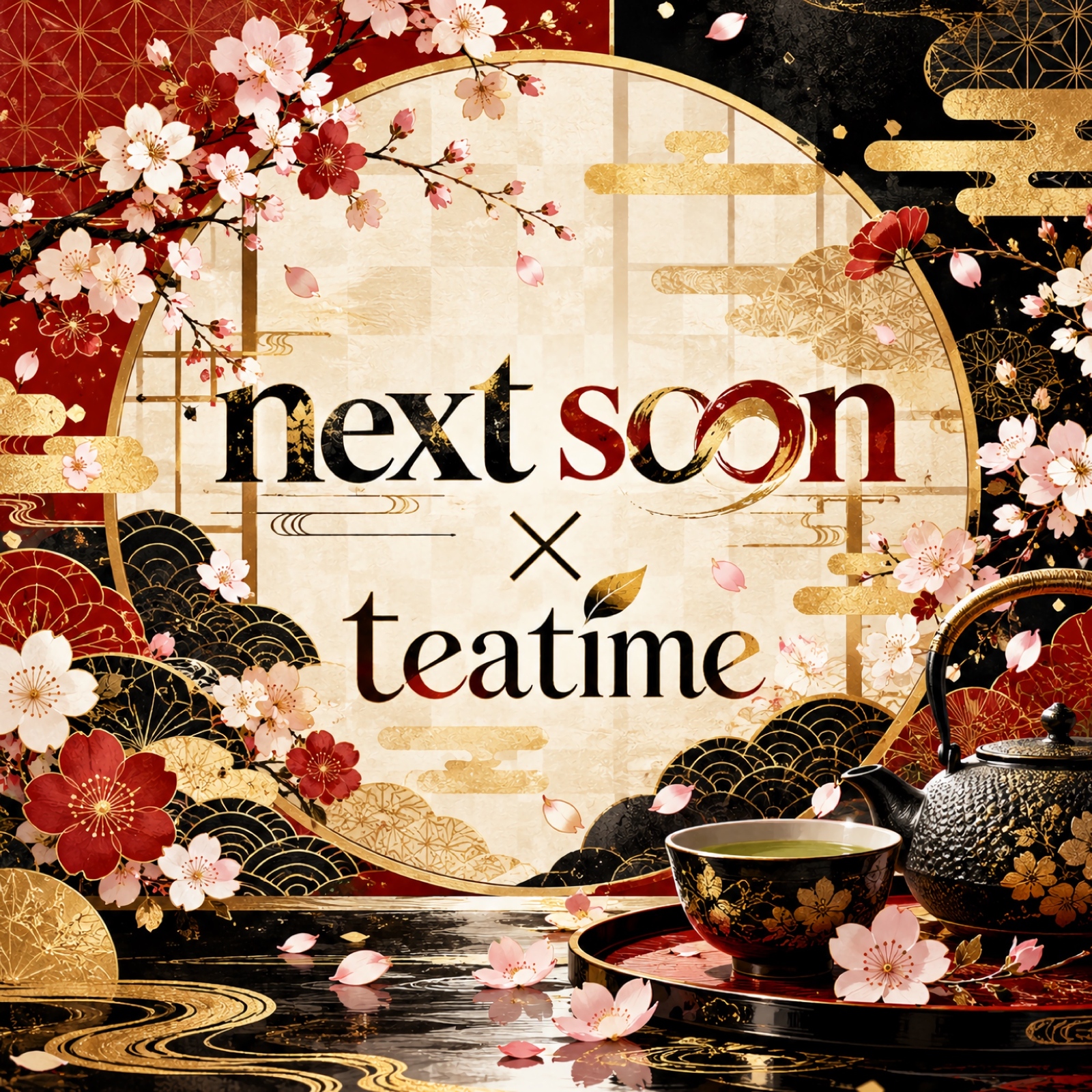 N100】next soon和柄オリジナル両面デザインペーパー - nextsoon
