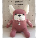 【t様お取り置き品】ソックフレンチブルドッグ　＊パピー・スノーピンク＊