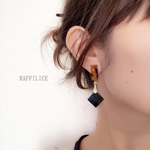 再7べっ甲デザインピアス