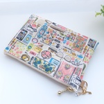 ★★LIBERTY  Forget me nots　フォーゲットミーノッツ　カードポケット・仕切りポケット付き　ビニコポーチ　15.5×10.5cm　