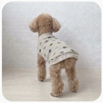 【犬服セミオーダー】小型犬服ロング犬服中型犬服 水玉ジャガードニット冬服