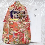 ご祝儀袋　家族でお祝い　大切な七五三　成人式　結婚式　七五三　振袖　着物　御祝い　友禅和紙　封筒　お礼　お祝い袋　結納　初節句　ひな祭り　卒業　卒園　入学入園　おしゃれなお祝い袋　母の日　特別な着物