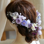  cvrara‥様専用 eva ラベンダーカラーのヘッドドレス&ヘアピース