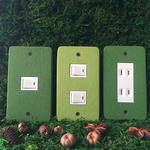 Like a Moss !?  Painted Wood スイッチ、コンセントカバー